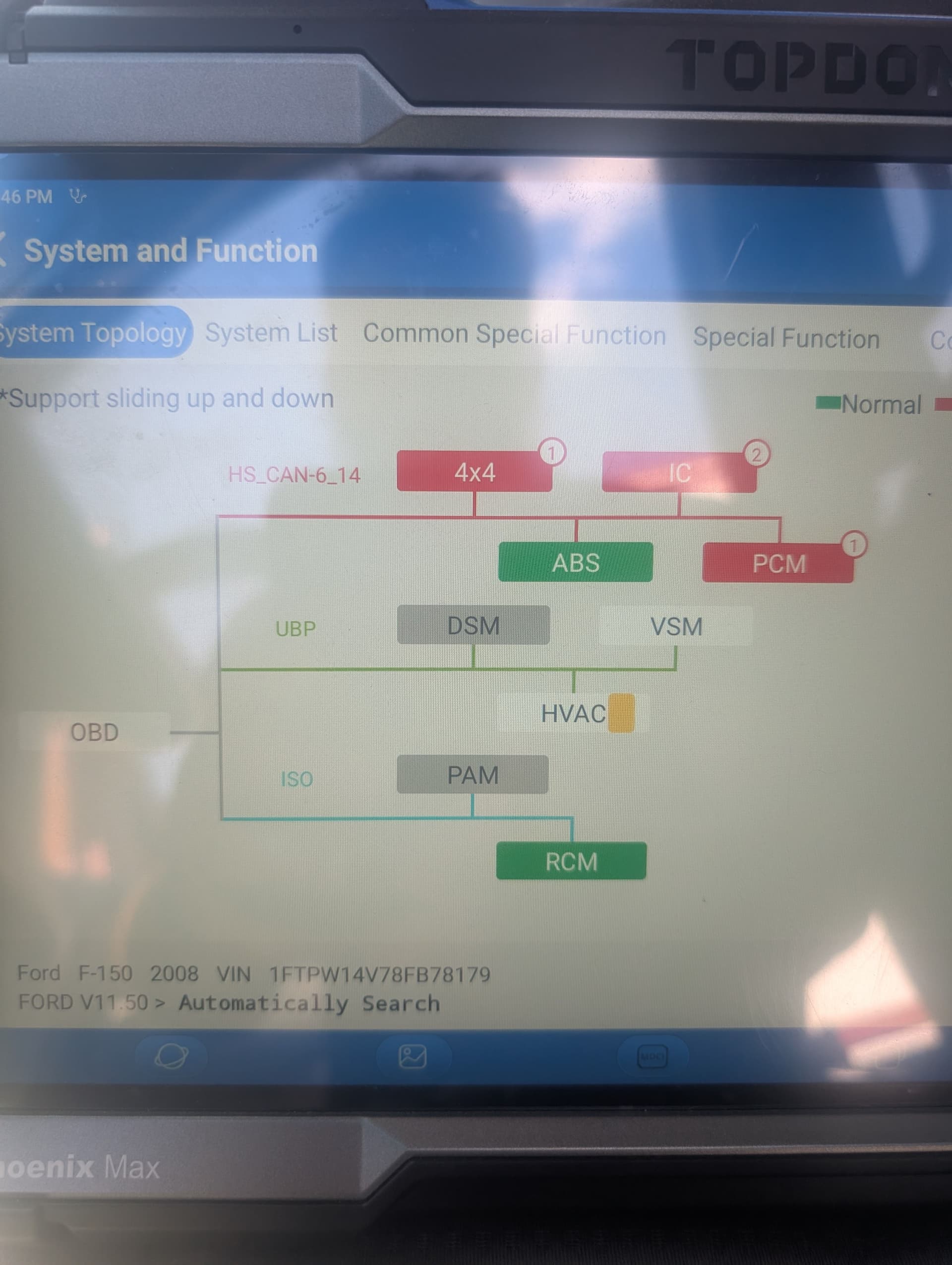 Gallery photos for Deep Diagnostic Scan on a 2008 Ford F-150 Losing Power: Image #2
