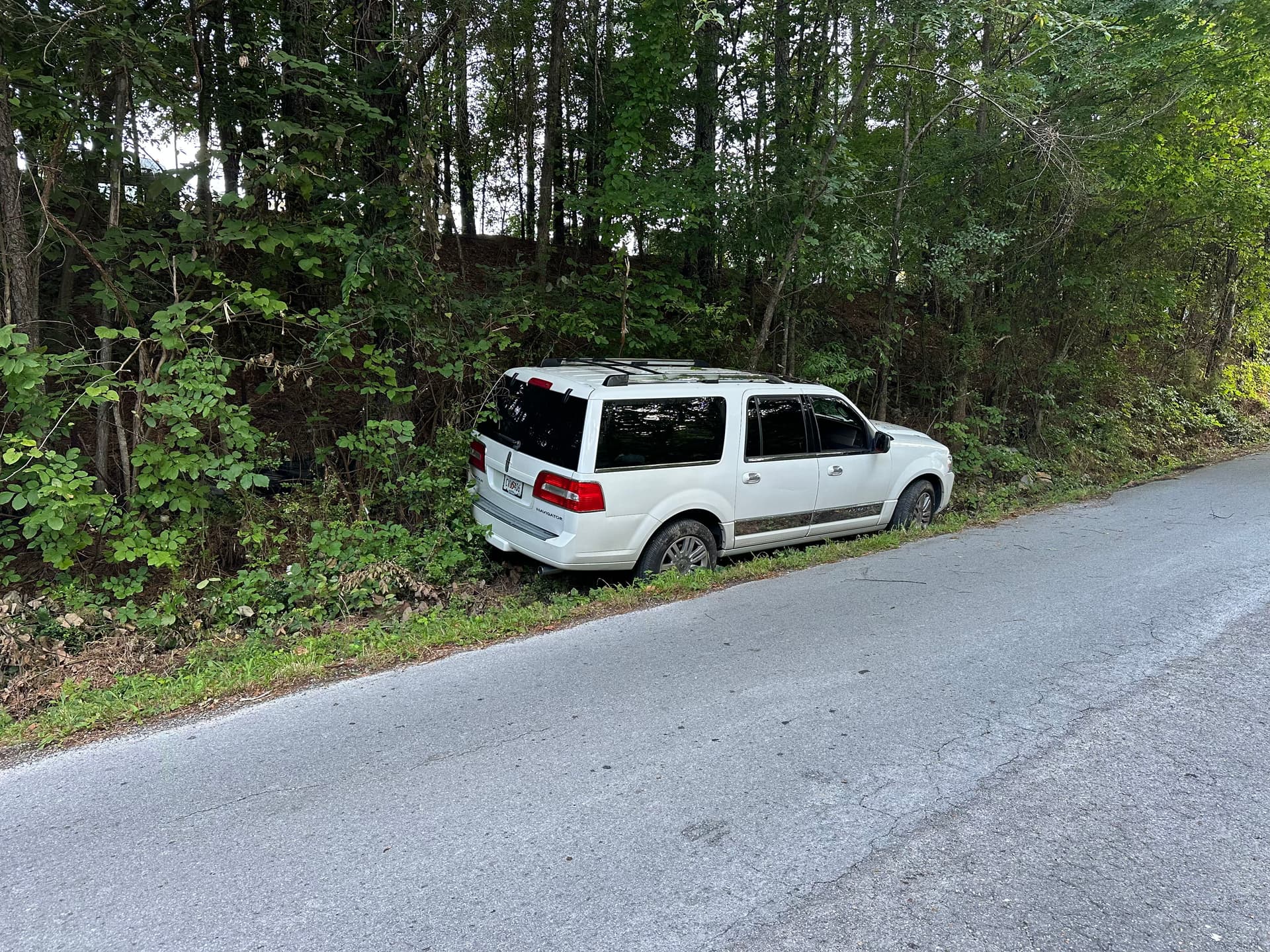 Gallery photos for Large SUV Winch-Out Recovery From a Wooded Roadside: Image #2