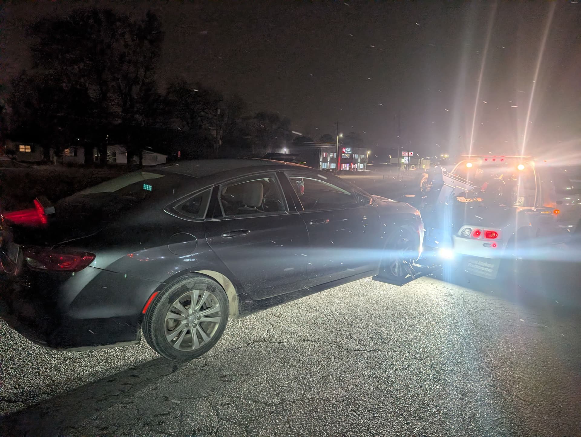 Gallery photos for Late-Night Chrysler 200 Rescue by ABC Towing: Image #2