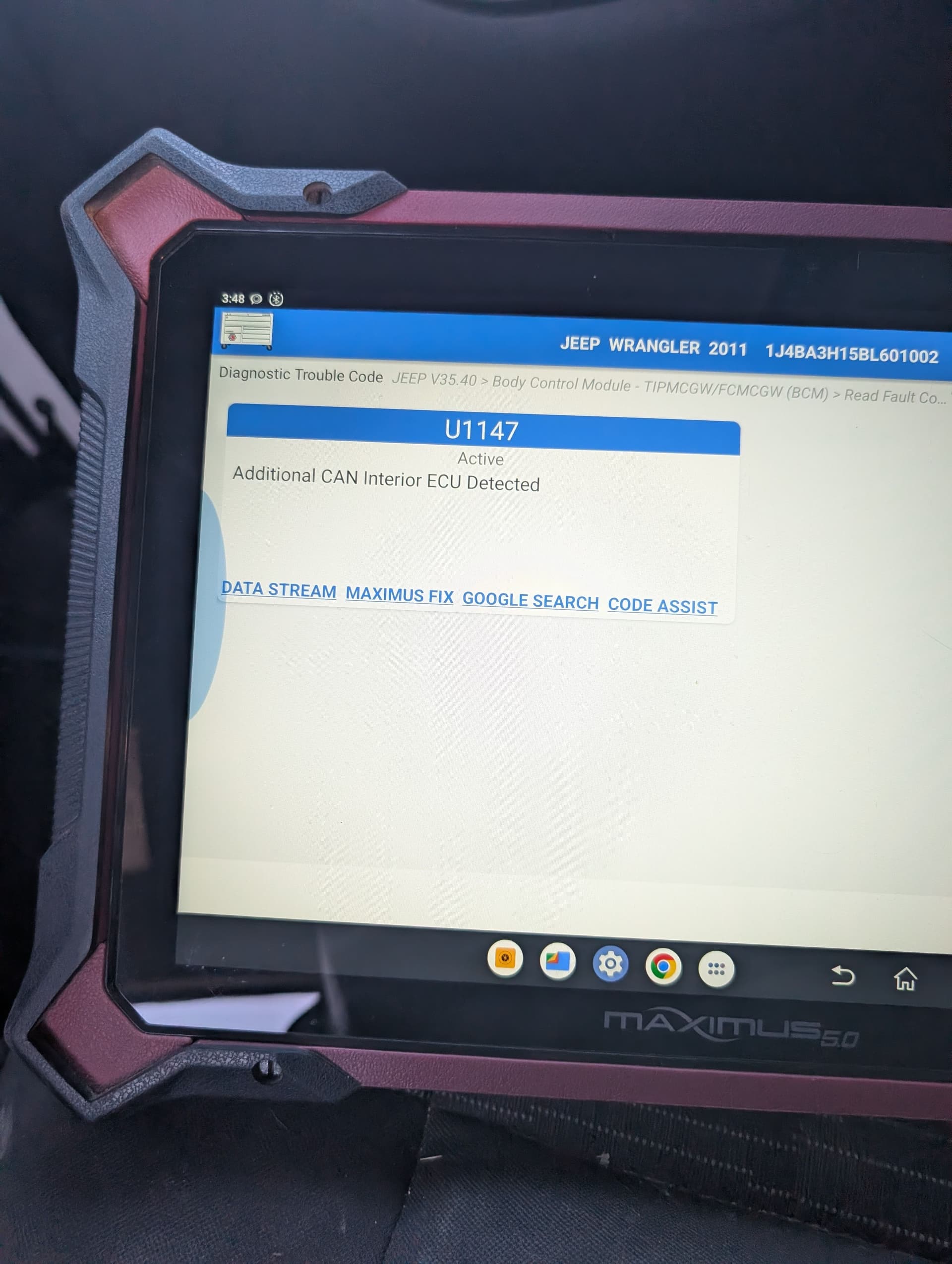 Gallery photos for Diagnosing a 2011 Jeep Wrangler: Image #5