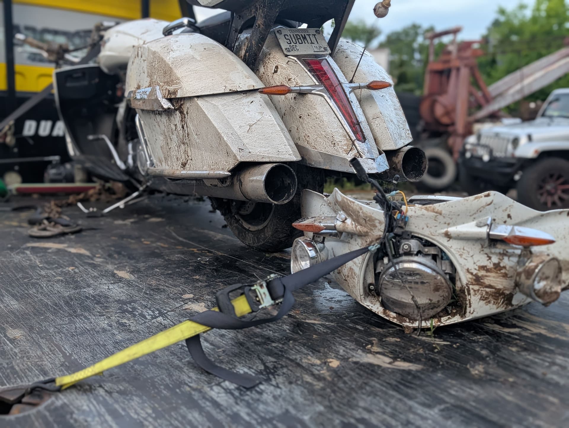 Gallery photos for Motorcycle Accident Recovery - Victory Bagger After a Serious Crash: Image #2
