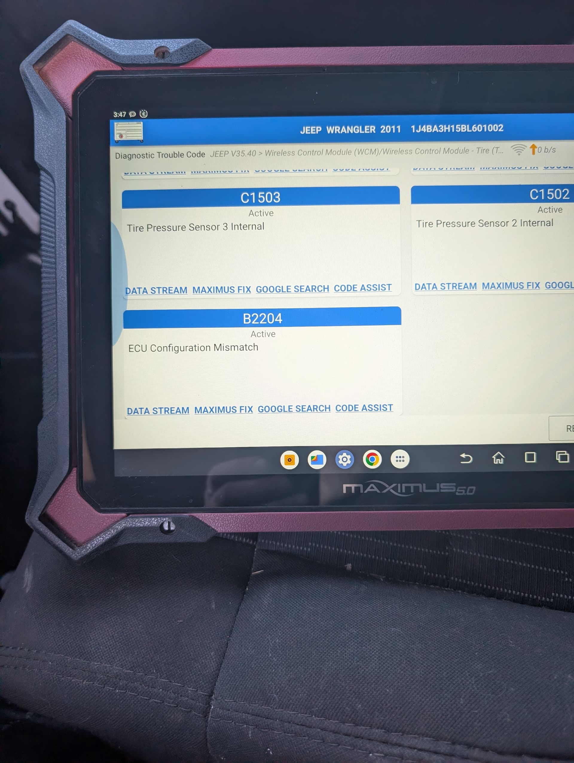 Gallery photos for Diagnosing a 2011 Jeep Wrangler: Image #4