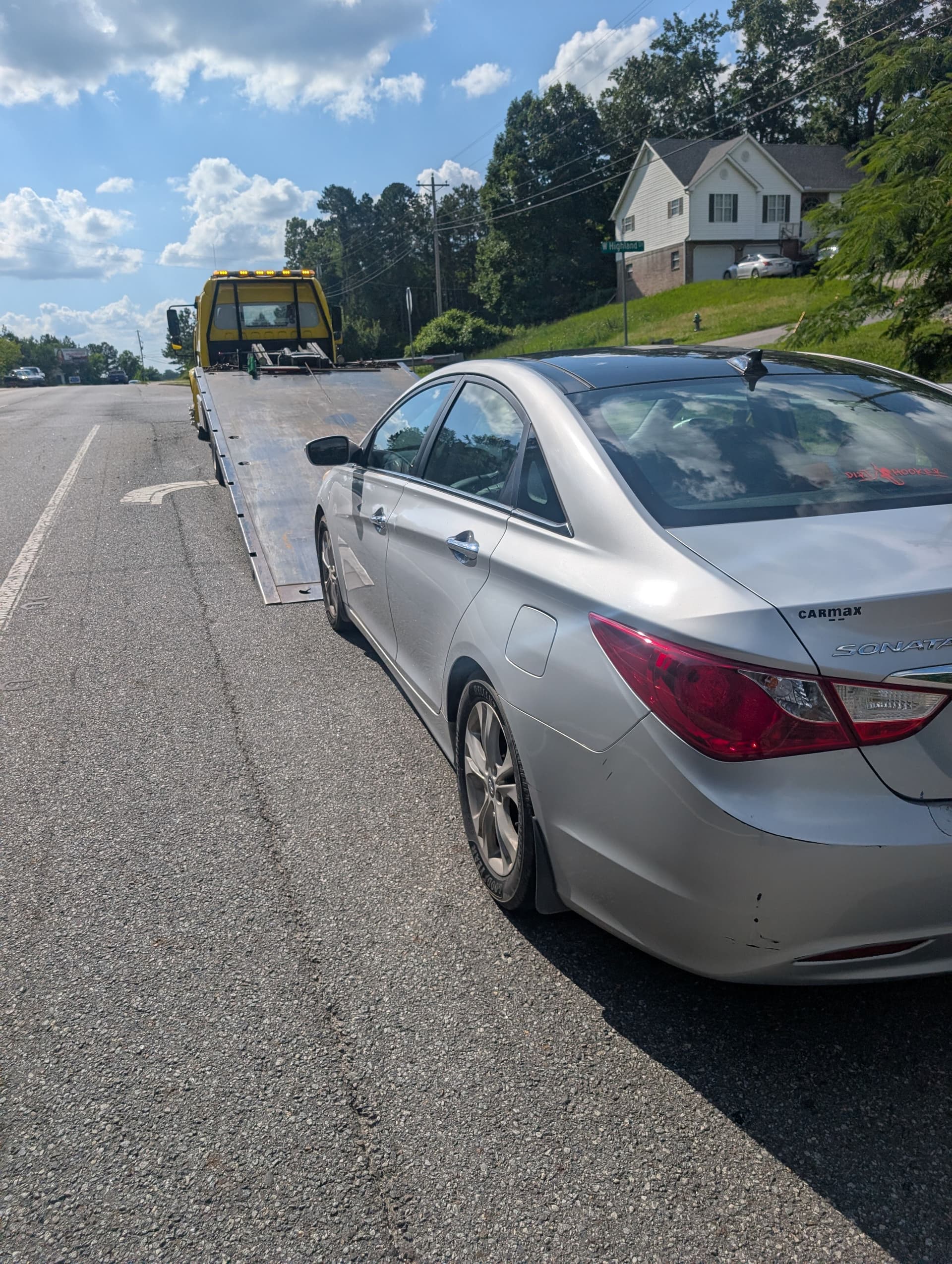 Gallery photos for Flatbed Tow in Ringgold GA When a Hyundai Sonata Wouldn't Start: Image #2