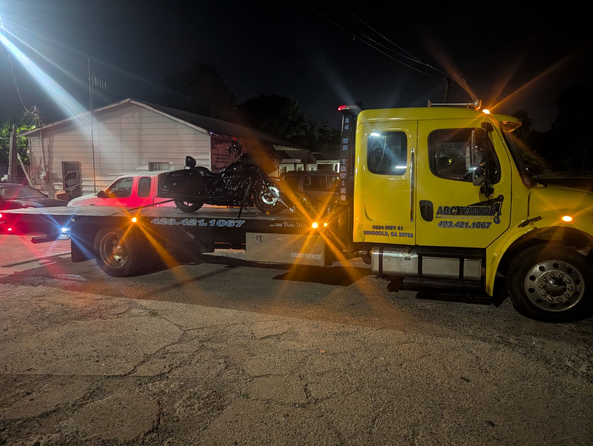Gallery photos for Motorcycle Towing Done Right in Ringgold Day or Night: Image #1
