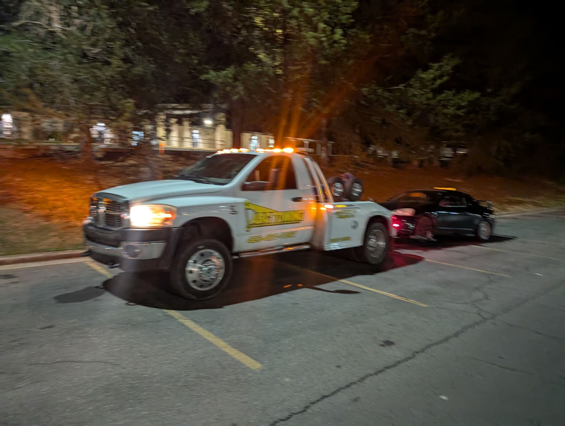 Nighttime Towing Support from Walmart