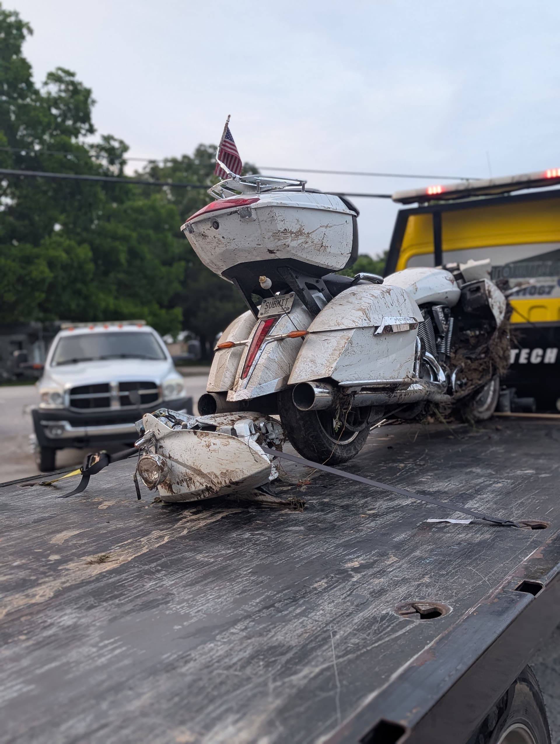 Gallery photos for Motorcycle Accident Recovery - Victory Bagger After a Serious Crash: Image #3