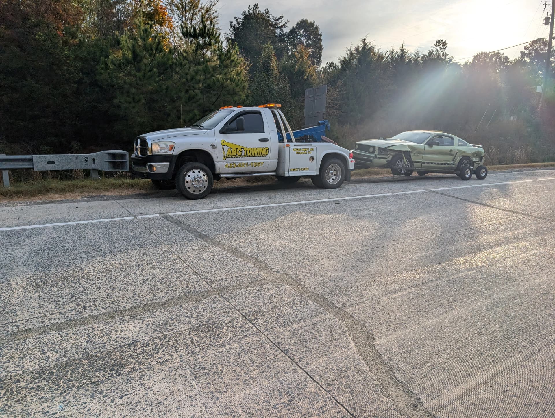 Gallery photos for Accident Recovery Towing on I-75 Northbound Ringgold GA: Image #1