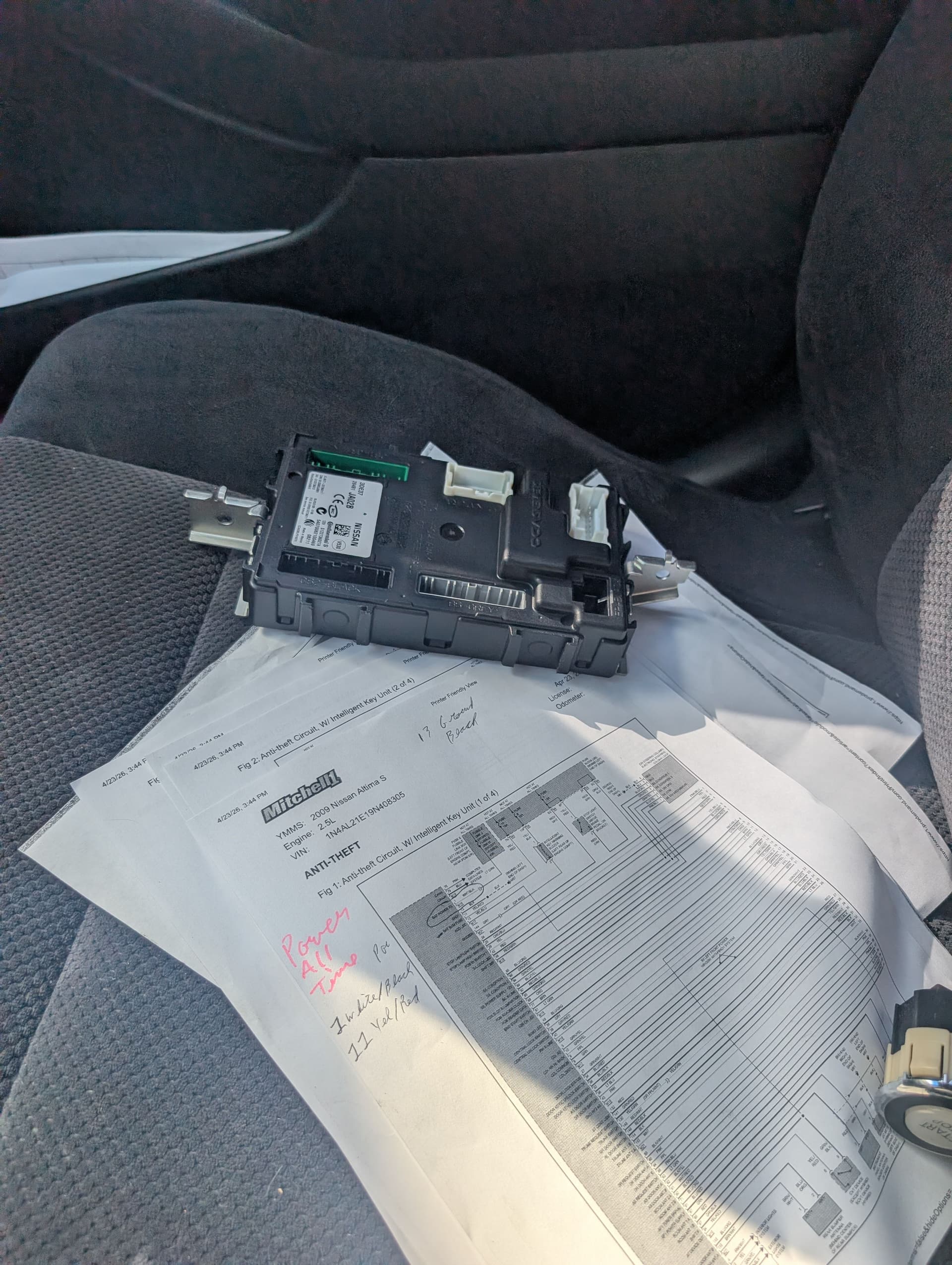 Gallery photos for 2009 Nissan Altima Push Button Start Diagnosis and Repair: Image #8