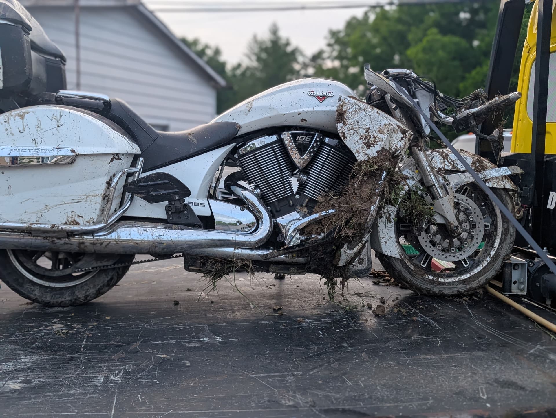 Gallery photos for Motorcycle Accident Recovery - Victory Bagger After a Serious Crash: Image #4