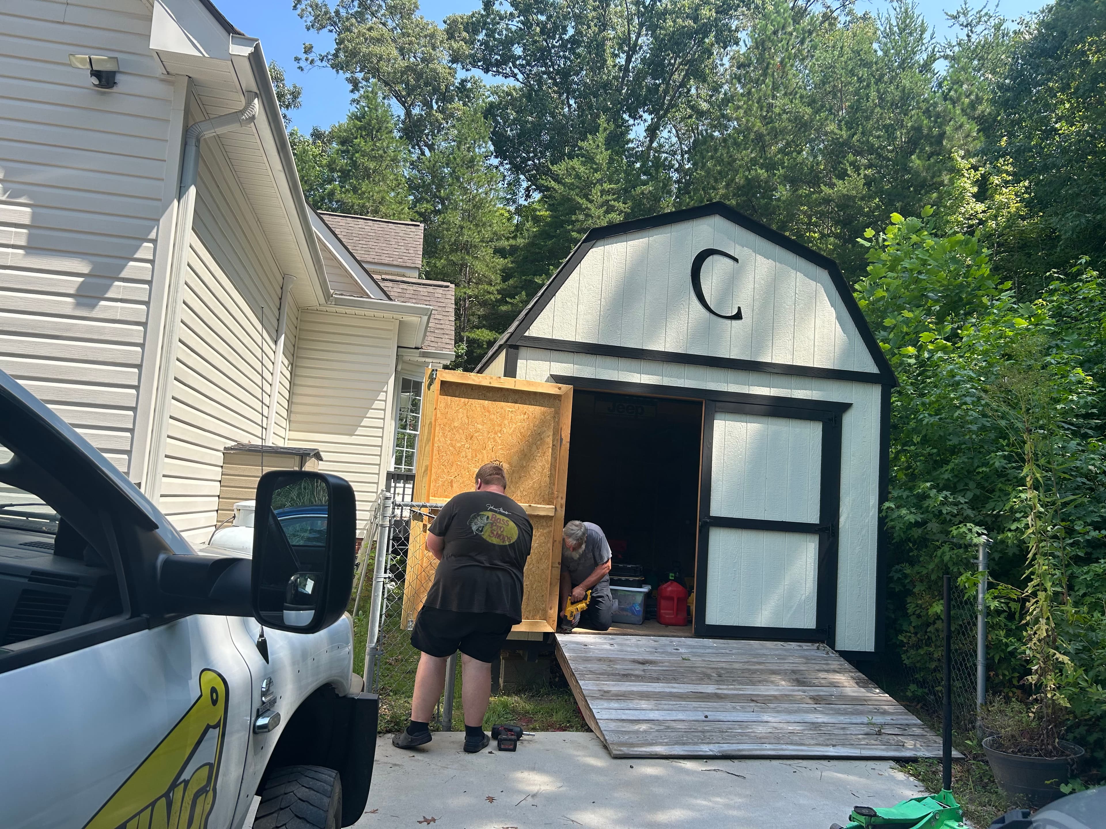 Project Shed Relocated and Leveled to Make Room for a Home Addition image