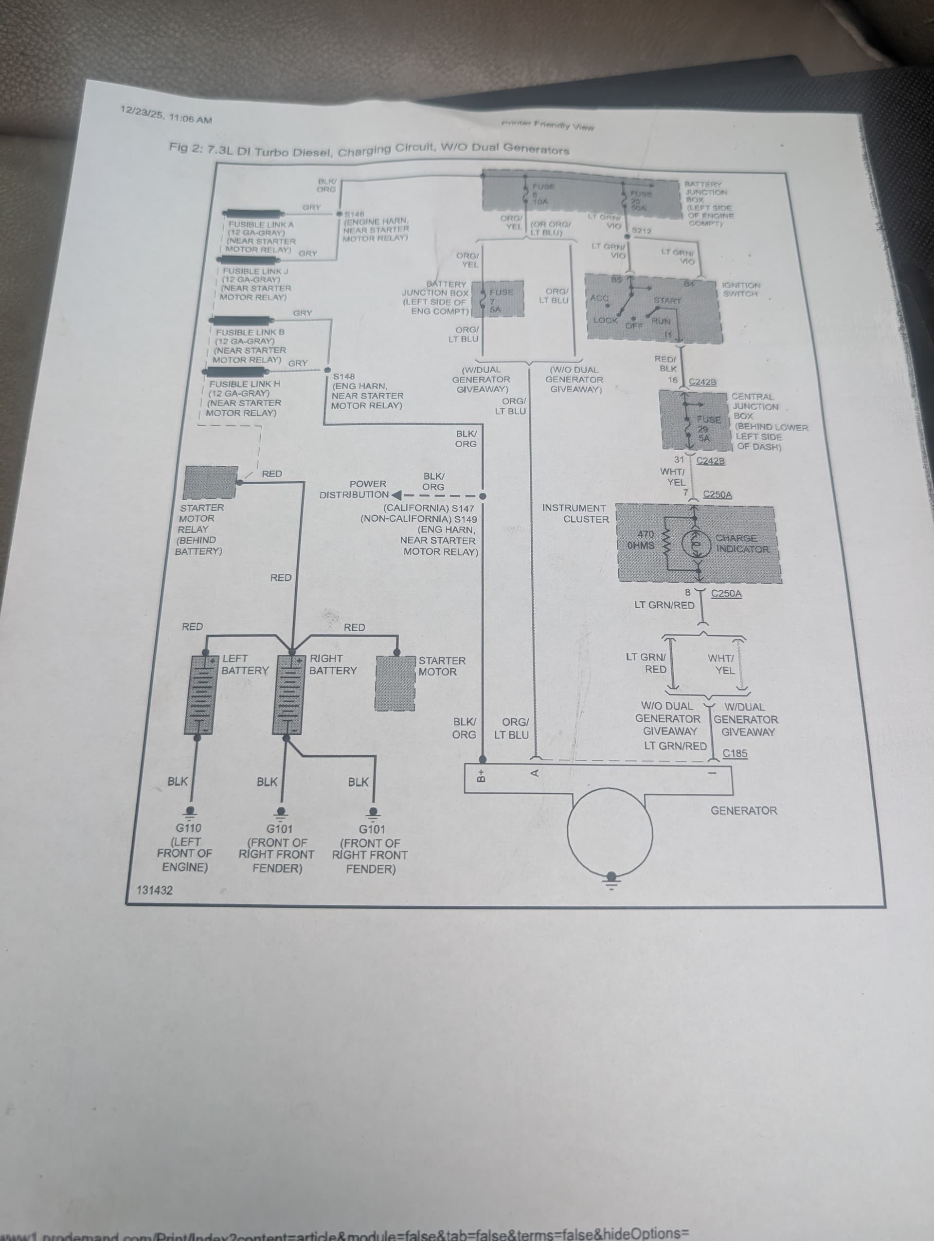 Gallery photos for Diagnosing a Charging Circuit Issue on an '01 Ford F350: Image #3