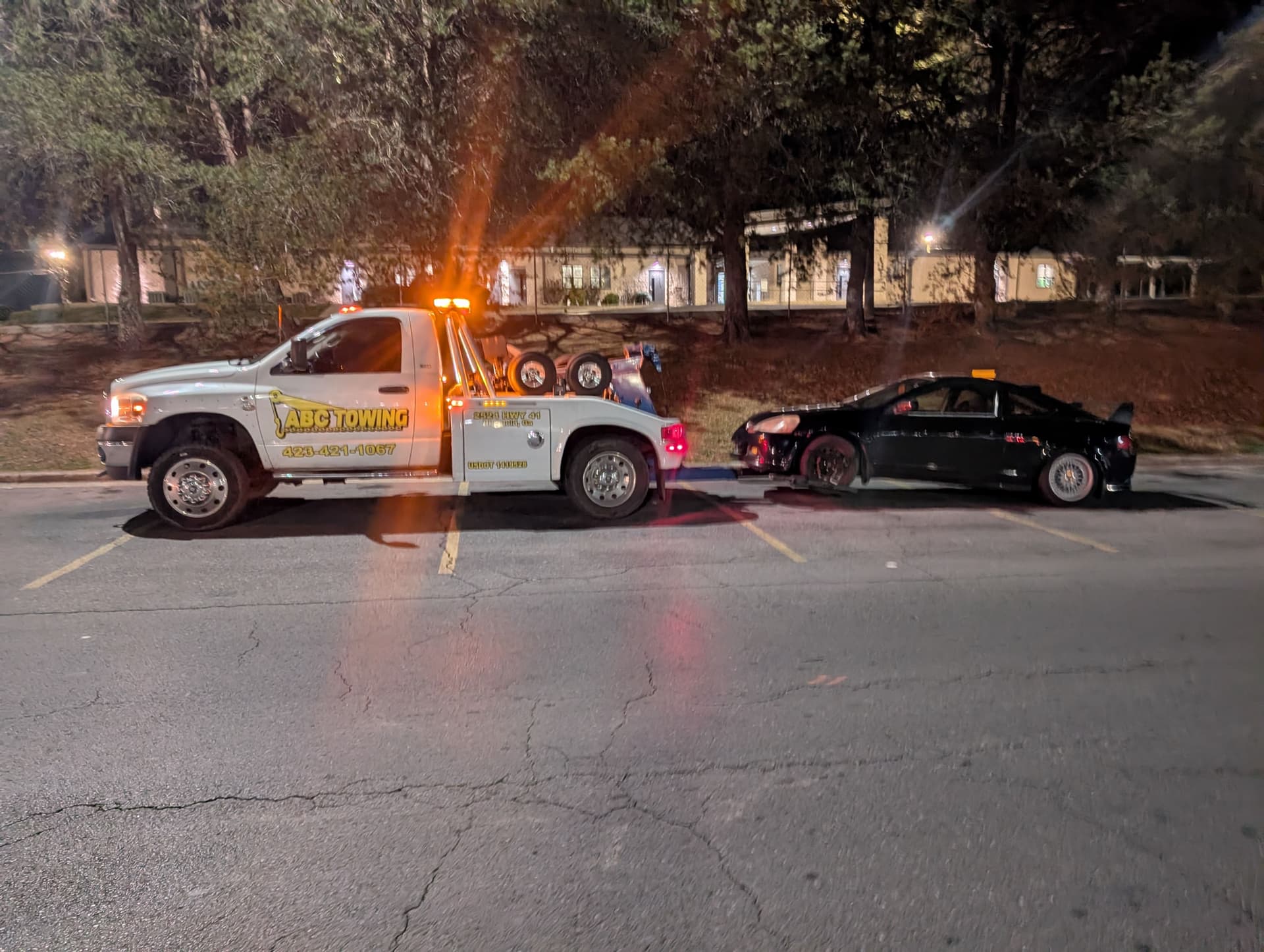Nighttime Towing Support from Walmart