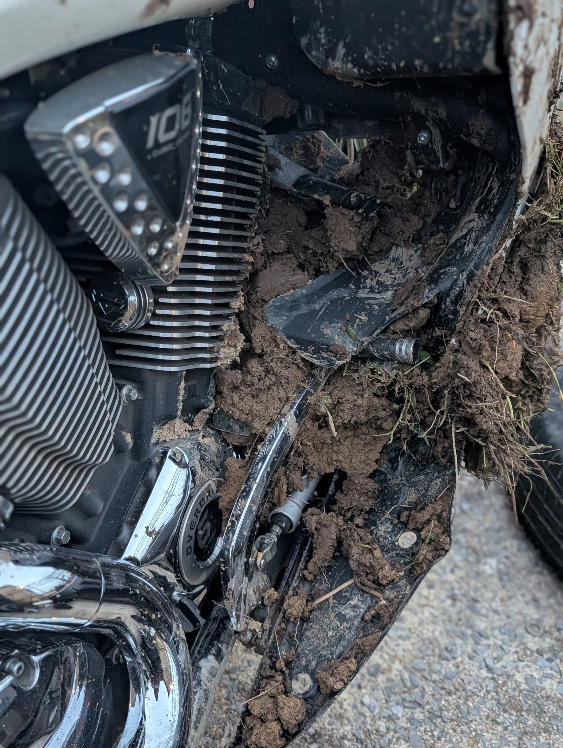 Gallery photos for Motorcycle Accident Recovery - Victory Bagger After a Serious Crash: Image #9