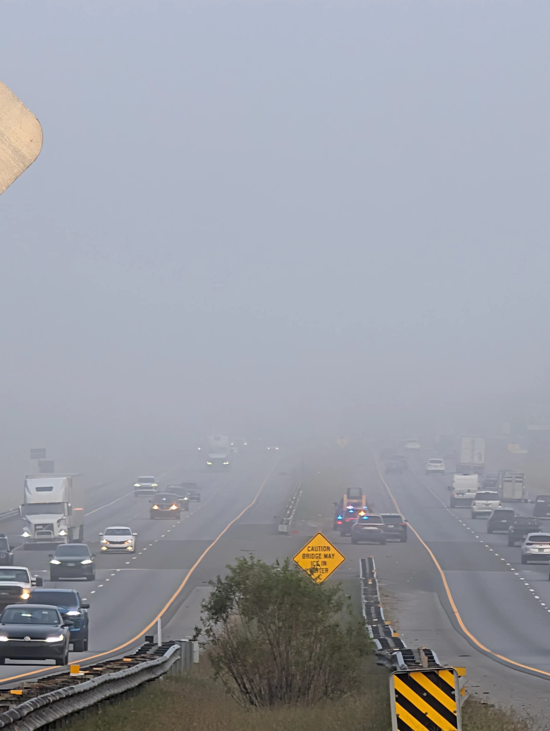 Morning Fog on I-75 at the GA/TN Line Caused This image
