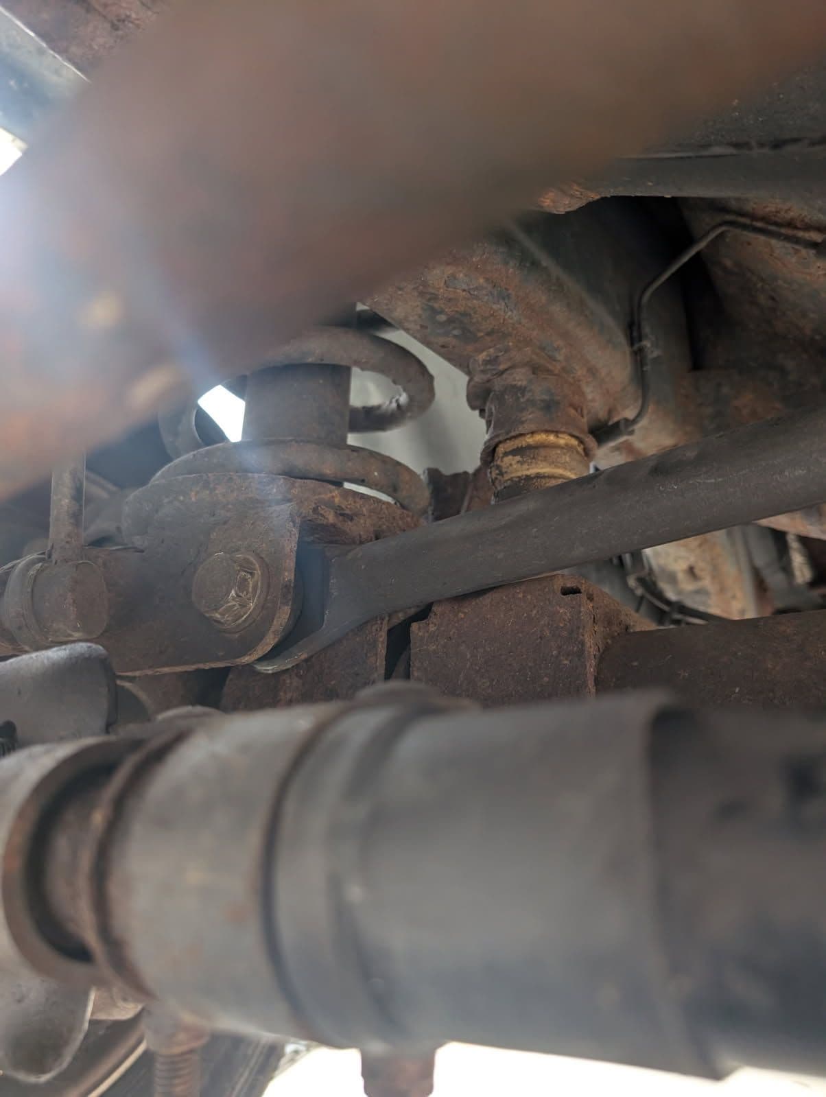 Project Tackling Rusty Suspensions: Front Track Bar Replacement on Dodge Ram 5500 image