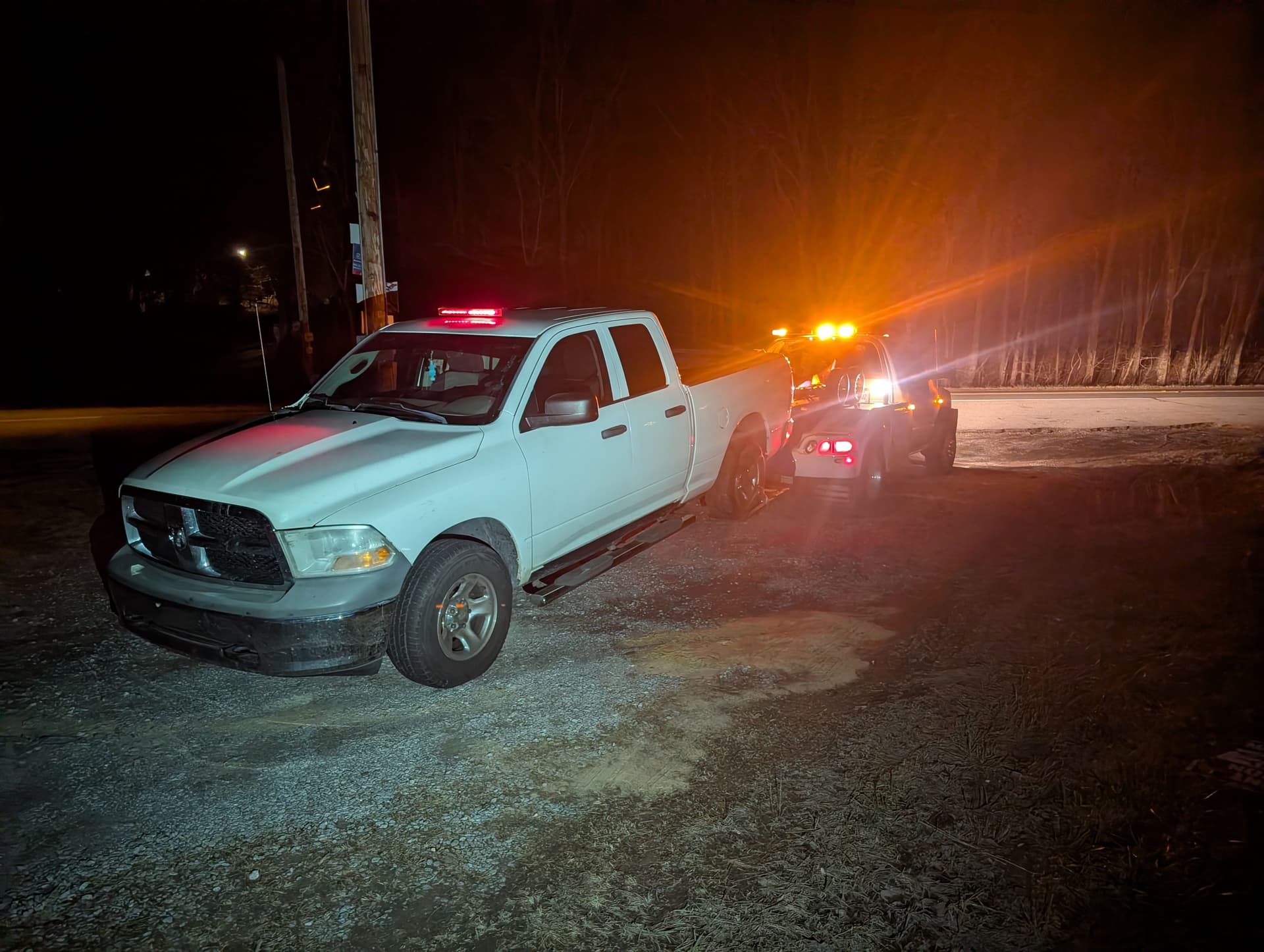 Nighttime Truck Rescue and Repair image