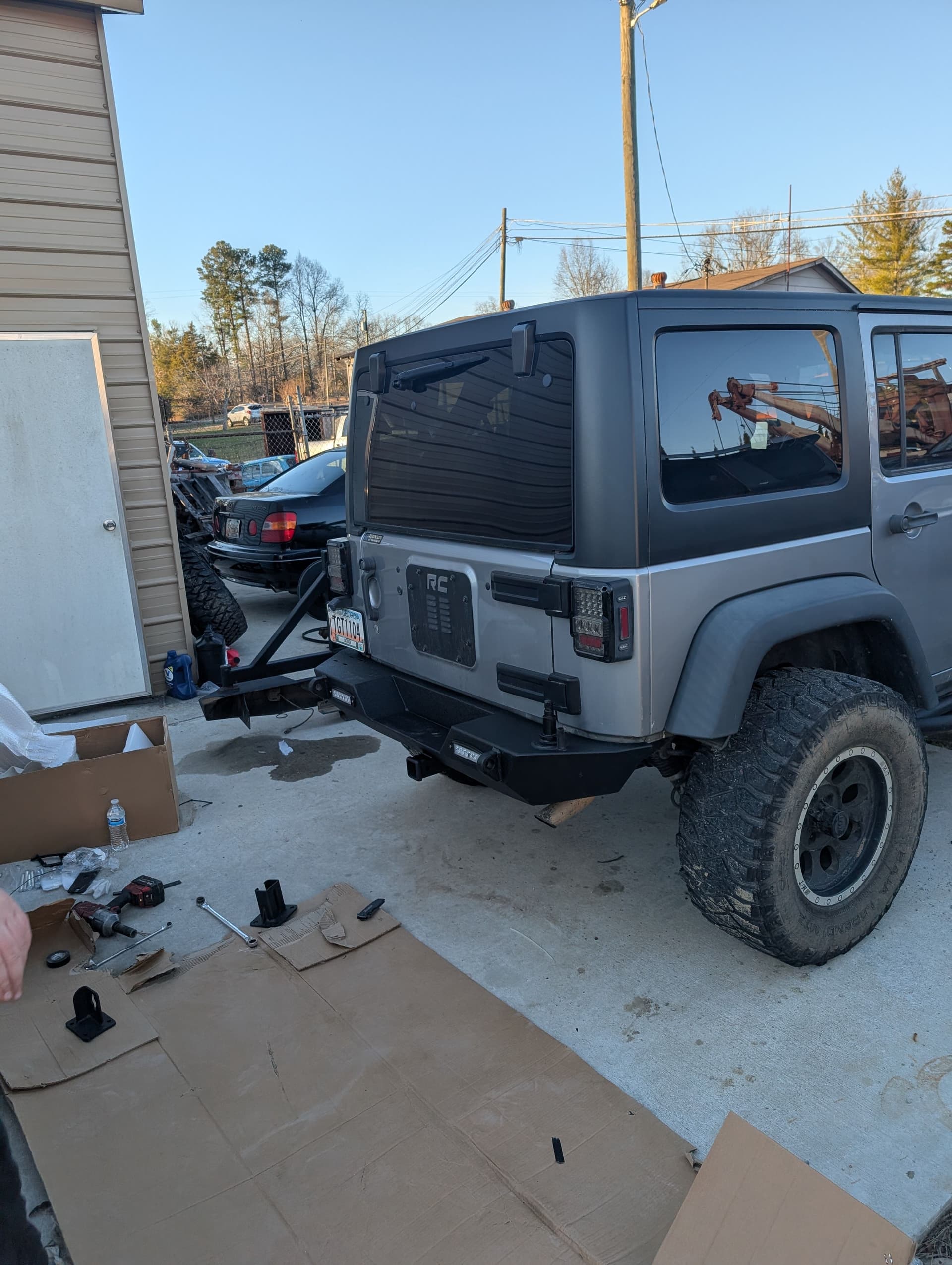 Gallery photos for New Rear Bumper Upgrade on a Jeep Rubicon: Image #2