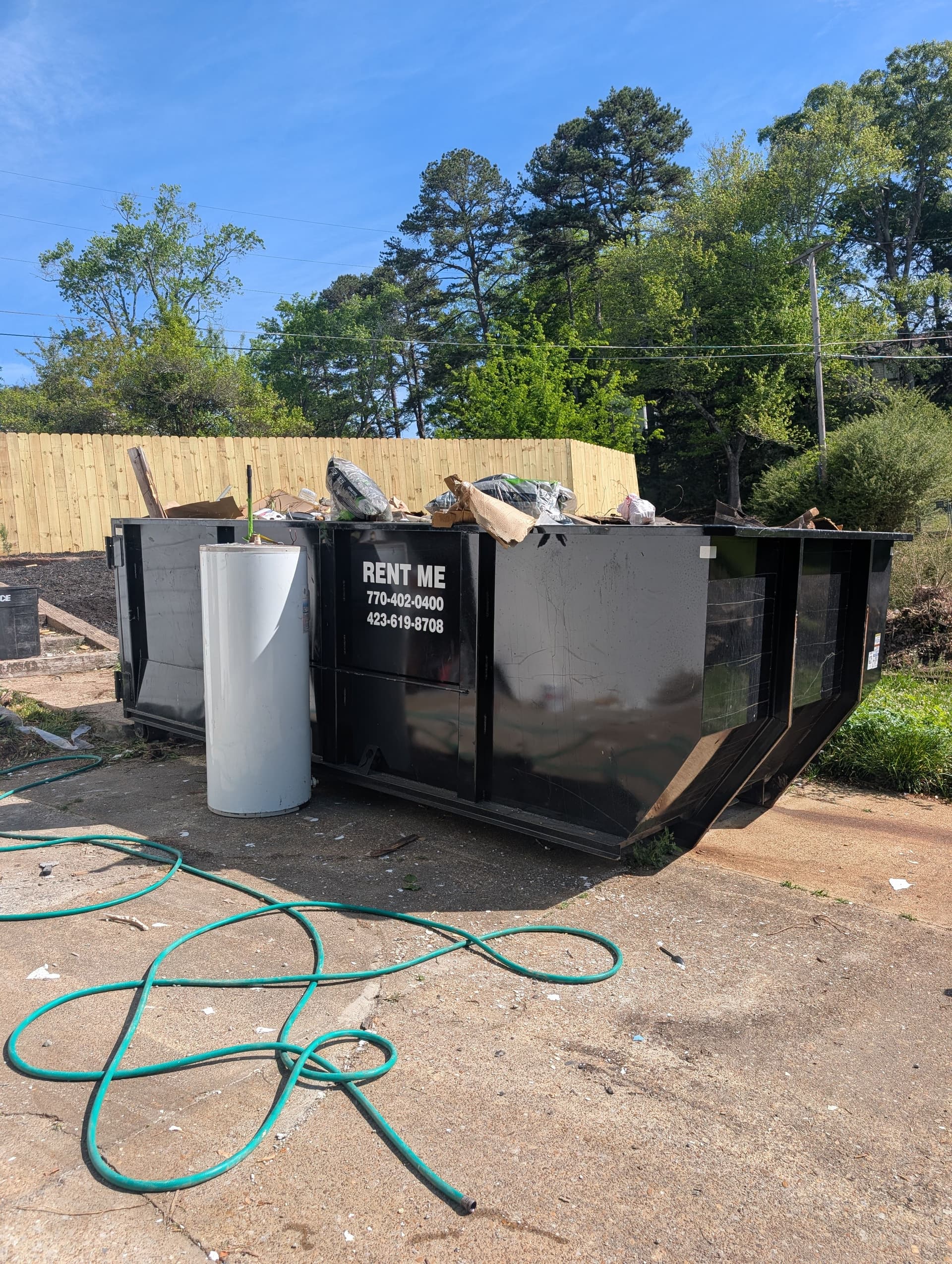 Gallery photos for Rolloff Dumpster Hauled to Customer Lot When Truck Was Down: Image #1